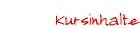 Kursinhalte
